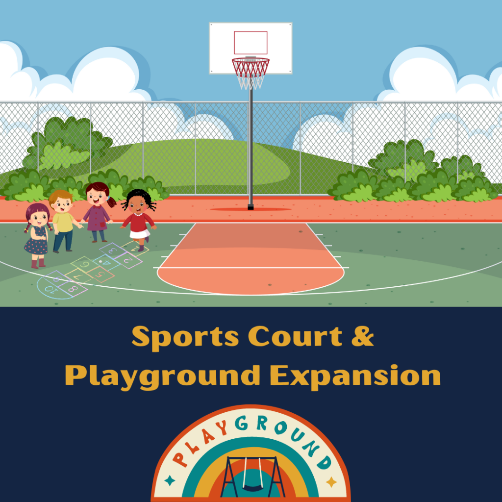 Graphic Design of a Playground and Sports Court