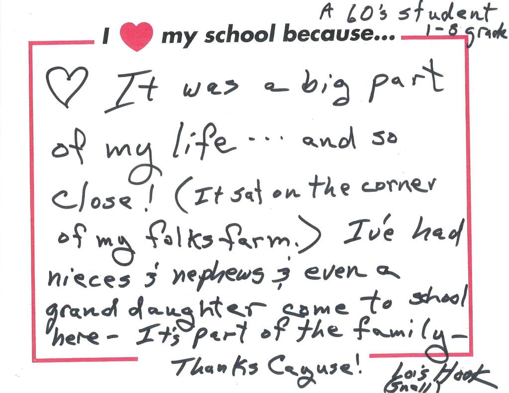 Image of Lois' I Love My School Entry