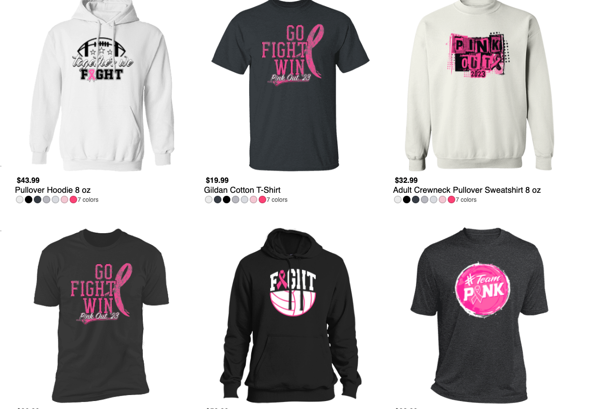 Image of Pink Fight Against Cancer Tees
