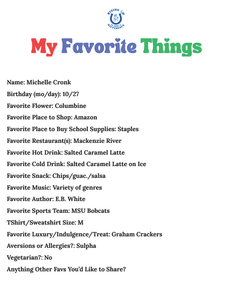 Image of Michelle's Fav Things